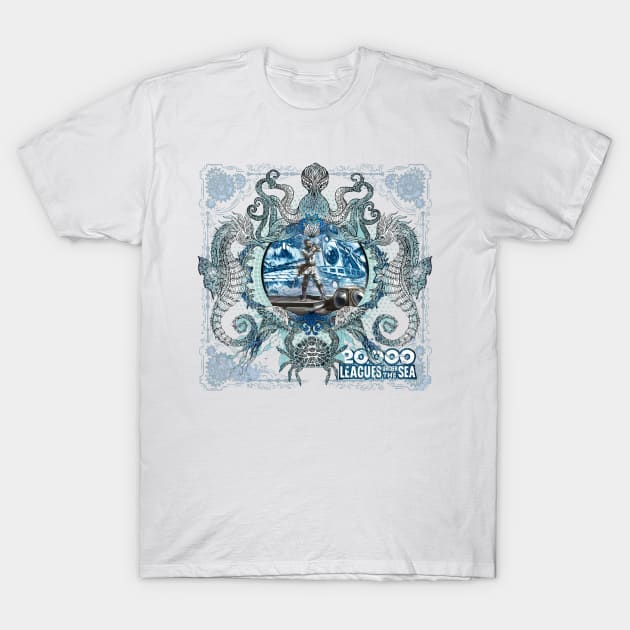 20,000 Leagues Under the Sea Retro Steampunk T-Shirt by Joaddo